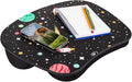 LAPGEAR MyStyle Lap Desk – Space Odyssey, Fits 15.6” Laptops | Dual-Bolster Microbead Cushion, Built-In Carry Handle, Ergonomic Curved Front Edge by LapGear