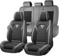 Fit for Toyota GR86 Seat Covers 2022-2026,Premium Leather, 360° Full Protection, Thick Padding & Memory Foam, Waterproof & Stain-Resistant Car Seat Cover Full Set (5 Seat,Gray&Black) by Unknown