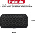 2PCS Car Side Pocket Organizer, Universal Waterproof PU Leather Auto Seat Gap Filler Storage Bag, Self-Adhesive Multifunctional Car Door Sunglasses Holder Pouch for Phone, Card (L) - Image 2