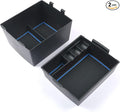 CDEFG for 2022-2025 2026 Ford Maverick Center Console Organizer Tray | for 2022-2026 Ford Maverick Armrest Trays Storage Box Coin Container Maverick Truck Accessories, 2-Pack (Blue Trim) by CDEFG