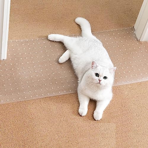 Uross Carpet Protector for Pets - Cat Scratch Guard Mat, Anti Scratch Under Door Guard, Easy to Cut Plastic, 3.6FT by Uross