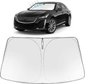 Proadsy Custom Fit 2020-2026 Cadillac CT5 Windshield Sun Shade, Blocks Heat | 240T Heat Shield, Drops Temp 54°F, Blocks 99% UV, Prevents Dashboard Cracking, Summer Parking & Beach Trips, Easy Twist-Fold by Proadsy