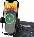 APPS2Car Sturdy CD Slot Phone Mount with Upgraded Wireless Charger | One Hand Operation, Hands-Free Car Phone Holder Compatible with iPhone 17 Pro Max Plus 16 15 14 13 12 11, Samsung S25 S24 S23 by APPS2Car
