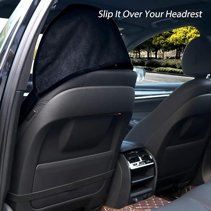 Waterproof Sweating Car Seat Cover for Post Gym Workout, Running, Swimming, Beach and Hiking, Universal Fit Non-Slip Towel Bucket Seat Protector for Cars SUV Trucks, Machine Washable (Black) - Image 4
