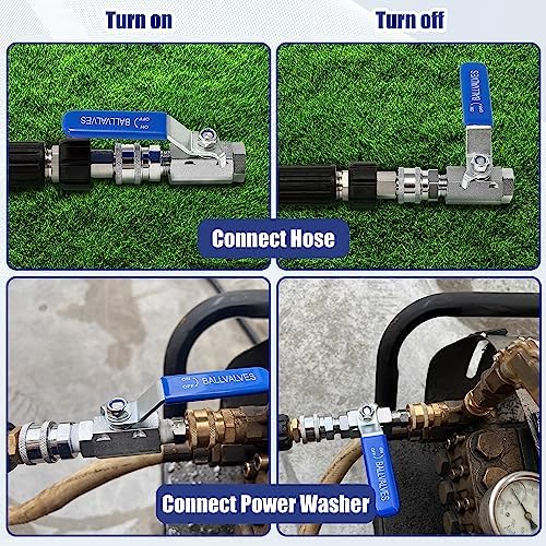 JOEJET Ball Valve Pressure Washer, 3/8" Quick Connect, 5000 PSI - Image 3