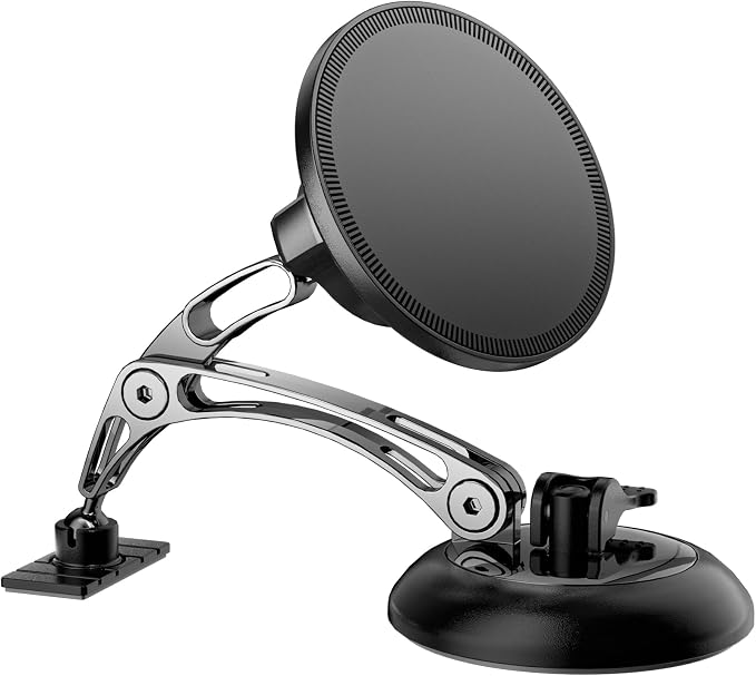 ZBF Magnetic Phone Holder for iPhone MagSafe Car Mount, Vacuum 360°Adjustable Car Phone Holder（Dashboard & Windshield） Magnet Cell Phone Holder Mount for iPhone 17/16/15/14/13 Android Galaxy by ZBF
