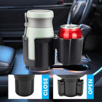 2-in-1 Car Cup Holder Expander with 4 Hooks - Upgraded Adjustable & Expandable Base, Offset Option, Versatile Car Accessories Fits Yeti, Hydroflask, Large Water Bottles - Image 6