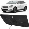 Proadsy Custom Fit 2024-2026 Lincoln Nautilus Windshield Sun Shade Umbrella | Advanced Ice Crystal Material, -54°F Cooler, Zero-Gap Sunblock, Instant Setup & Foldable Design for Summer Parking, Daily Use by Proadsy
