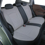 EKR Car Seat Covers for Subaru XV Crosstrek 2013-2017,Leatherette Full Set | Custom Fit for Subaru Crosstrek 2013-2017(Rear W/ NO Armrest),Factory-Like Fit,360°Protection,Faux Leather (Black/Gray) - Image 3