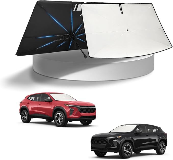 KUST Sun Shade Umbrella for 【Chevrolet Trax 2013-2026】 | Custom Fit Windshield Sunshade | Foldable Sunshade with Bendable Handle | Blocks Heat & UV Scratch Resistant Keep Car Cool Sunshield by KUST