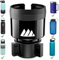 Integral Car Cup Holder Expander for Hydro Flask & Large Water Bottles | Adjustable base with rubber tabs holds most 32-40oz water bottles, Hydro Flask, Nalgene & oversized cups by IntegralTravelAccessories