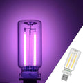 1 Pack Car LED Lights Interior, USB Light for Car Decor & Bedroom, Touch Dimmable Ambient Lighting, Mini Glass Bottle Night Light for Camping Gifts-Purple by Unknown