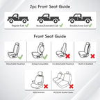 Huidasource Coffee Front Seat Covers Fit for Toyota Tacoma 2005-2015 All Cab Base Prerunner SR5 Limited TRD Sport Front Row, 360° Full-wrap Waterproof Nappa Leather Automotive Seat Cushion Cover - Image 7