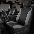 Skechers Memory Foam Seat Covers,Leather Car Seat Covers, Ultimate Comfort & Support Front Seat Covers Airbag Compatible, Automotive Universal Fit Most for SUVs, Vans, Sedans, Cars, Trucks,Gray by Unknown