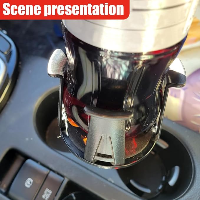 YoRise Car Cup Holder Expander, Automotive Drink Holder Adapter with Adaptive Clamping Arm, Universal Vehicle Cupholder Expander Accessories for Fixing Water Cups, Drinks (1PC) - Image 6