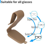 Yuoyar 2 Packs Magnetic Sunglass Holder for Car Visor (Beige) | Magnetic Interior Car Accessories - Image 5