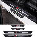 4PCS Car Door Sill Protector, Sport Carbon Fiber Anti-Slip Vehicle Door Edge Scratch Protection, Self-Adhesive Automotive Entry Guard Decoration Sticker, Universal for SUV RV Truck by Sandfren