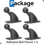 4 Pack Sticky 17mm Ball Mount for Car Mount Adhesive Replacement Magnetic Phone Holder MagSafe Mounting Base Dashboard Sticker 3M VHB Tape - Image 8