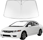 Proadsy Custom Fit 2006-2011 Honda Civic Windshield Sun Shade, Blocks Heat | 240T Heat Shield, Drops Temp 54°F, Blocks 99% UV, Prevents Dashboard Cracking, Summer Parking & Beach Trips, Easy Twist-Fold by Proadsy