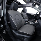 EKR Car Seat Covers for Toyota Camry 2018-2024 (Hybrid),Full Set | Custom Fit for Toyota Camry 2018-2024 XLE/XSE,Airbag Compatible,Waterproof Pet-resistant-Faux Leather(Black/Gray) by EKR