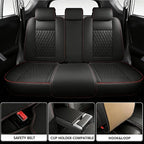 Car Seat Covers Full Set Custom Fit For Lexus GS300 2006-2015, Black&Red | Lumbar Support, Premium Faux Leather, Breathable, Anti-Slip, Airbag Compatible, Waterproof, Car Seat Protectors, 2 Row-5Seat - Image 3