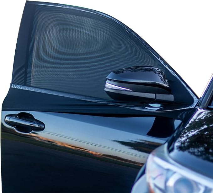 Sedans and Compact SUV Car Front Window Screens for Camping Front Windows Shade Driver Side Window Privacy Covers No Biting Bugs by Little+Pea