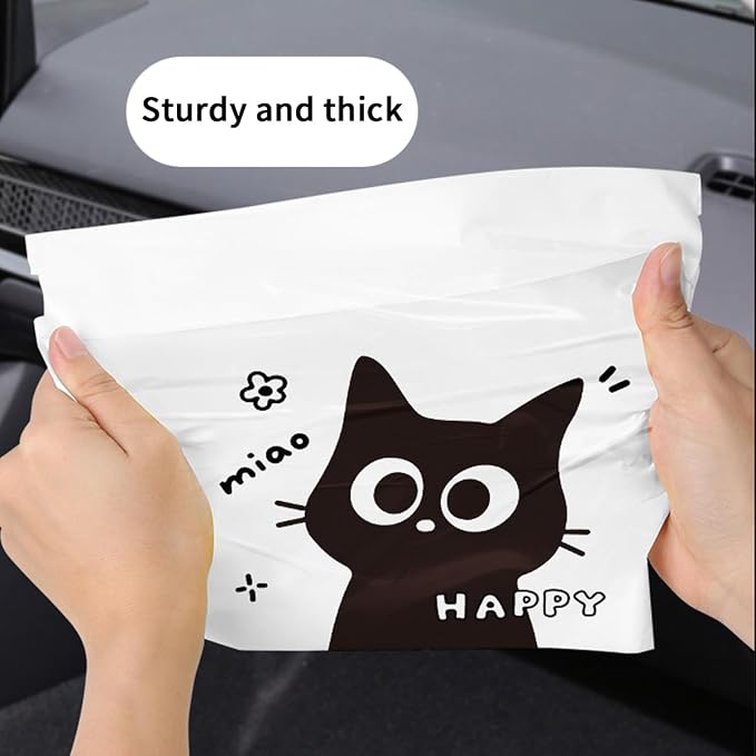 30Pcs Disposable Car Garbage Bin Bags Easy Stick-On Leakproof Vomit Bag Smell-Proof Hanging Storage Bag, for Cars, Kitchens, Travel, Study Room, Office, Camping, Bedroom - Image 3