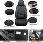 Car Seat Covers Full Set Custom Fit For Lexus GS300 2006-2015, Black&Red | Lumbar Support, Premium Faux Leather, Breathable, Anti-Slip, Airbag Compatible, Waterproof, Car Seat Protectors, 2 Row-5Seat - Image 2