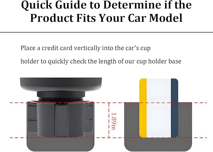 2-in-1 Car Cup Holder Expander with Adjustable Base, Black | multifunctional dual-bottle positions, drink-cup insert, vehicle interior placement, universal fit, car interior item - Image 4