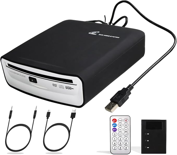 Portable Universal CD Player for Car with USB Port AUX Port,USB External CD Player for Vehicle,Laptop,Desktop,TV,Mac,Computer,for Android 4.4 and Above Navigation by Ploveyy