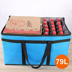 Bodaon 3-Pack Insulated Food Delivery Bag for Hot and Cold Meal, XXXL, Grocery Tote Insulation Bag for Catering, Large Pizza Warmer, Blue - Image 3