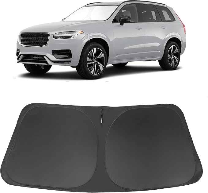 Windshield Sun Shade for 2016-2025 2026 Volvo XC90 Accessories | Full covered for windshield, Foldable & Durable, Block UV Rays, Reduce Heat, Easy to install, Keep Car Cooler by LHFLIVE