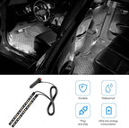 Car LED Strip Light, 12V 24 LED Vehicle Under Dash Neon Ambient Night Decor Lamp with Cigarette Lighter Plug, Automotive Interior Lighting Accessories, Universal for SUV Truck Sedan (White) - Image 5