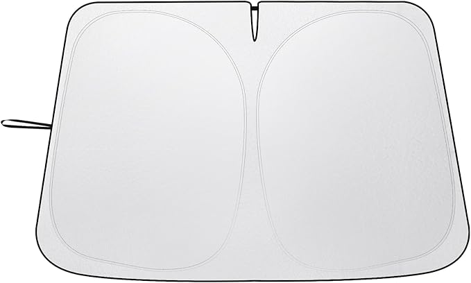 Car Windshield Sun Shade UV Reflector Foldable Front Window SUV | Blocks 98% UV Rays,Keep Interior Cool,Universal Fits Hatchback,Truck,MPV,Storage bag,57"L x 31.5"W,Car Summer Accessories by Pleneal