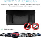 Ohleats Car Tissue Holder, Leather Sun Visor Napkin Holder, Auto Backseat Tissue Mask Case Dispenser for Most Vehicles, Universal Interior Car Accessories Hanging Tissues (Black) - Image 6