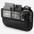 Car Seat Gap Organizer - Premium PU Leather Gap Filler with Storage Pockets, Universal Fit for Car, Truck, SUV - Prevents Phone, Keys from Falling Between Seats, Black by Unknown