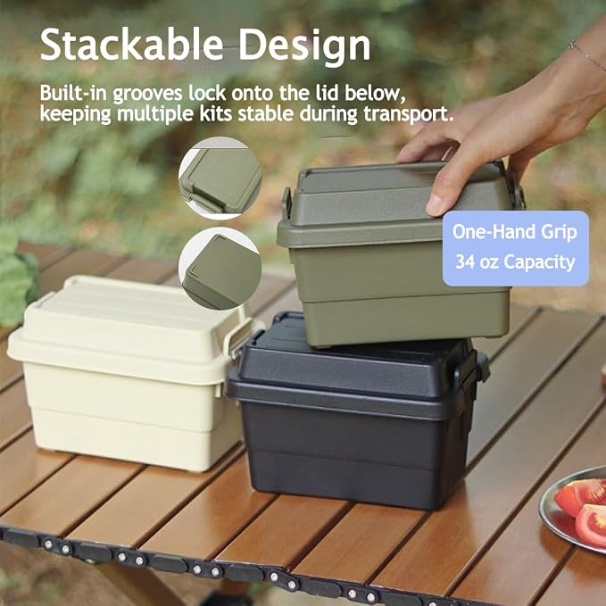6-Piece Camping Spice Kit, BPA-Free Leakproof, Portable Seasoning Organizer for Travel - Image 5