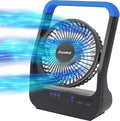 Gazeled Battery Operated Fan, Camping Fan Battery Powered, Super Long Lasting, 5'' Portable D-Cell Battery Powered Desk Fan with Timer, 3 Speeds, Quiet, 180° Rotation, for Office,Bedroom,Outdoor, F24 by Gazeled