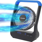 Gazeled Battery Operated Fan, Camping Fan Battery Powered, Super Long Lasting, 5'' Portable D-Cell Battery Powered Desk Fan with Timer, 3 Speeds, Quiet, 180° Rotation, for Office,Bedroom,Outdoor, F24 by Gazeled