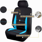 Flying Banner Car Seat Covers Front Seats Rear Bench Polyester car seat Protectors Easy installations Rear Bench Split Classic Man Lady Truck - Image 2