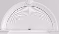 Myshade Arch Window Shades Half Circle Light Filtering Cellular Shades Cordless No Drill Blinds for Windows Half Moon Honeycomb Fabric No Tools Shades Easy Install (1PCS White 72" W X 36" H) by MYSHADE