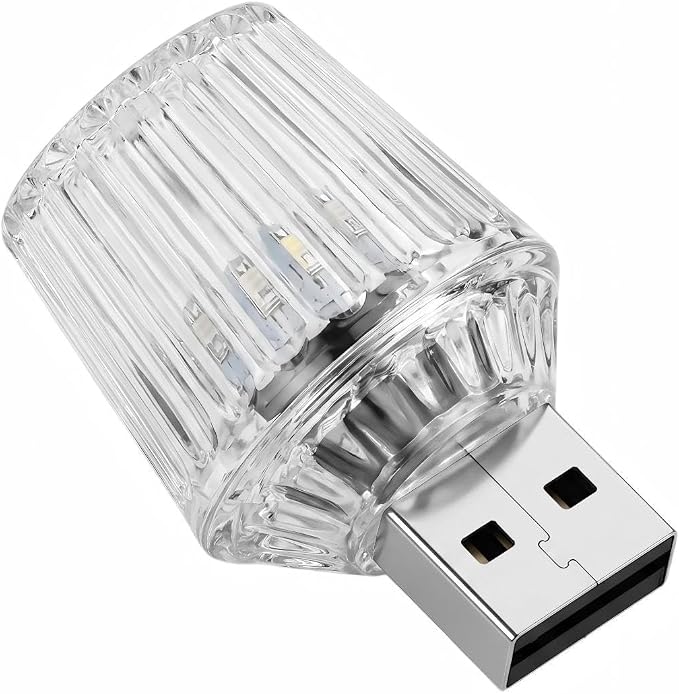 Mini USB LED Car Ambient Light, USB LED Car Interior Atmosphere Lamp, Universal for Vehicle, Bedroom, Hallway, Camping (Blue) by Unknown