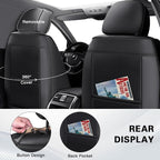 Fit for Toyota Corolla Cross Seat Covers 2022-2026,Premium Leather, 360° Full Protection, Thick Padding & Memory Foam, Waterproof & Stain-Resistant Car Seat Cover (5 Seat,Black&Gray) - Image 3
