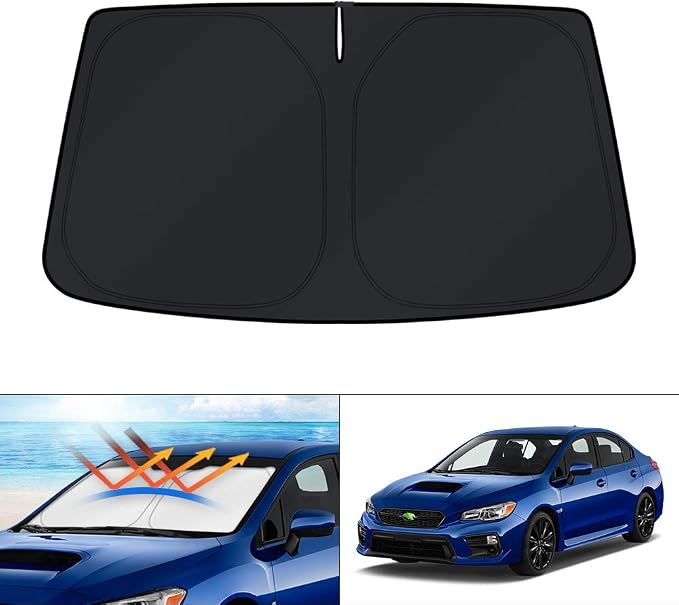KUST Windshield Sun Shade for 2015-2021 Subaru WRX/STI Accessories Custom Fit Sunshade Sun Visor Protector Foldable Blocks UV Rays Keep Your Car Cooler by KUST