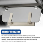 Bling Car Sun Visor Tissue Box Holder, Visor Accessories, Rhinestone PU Leather Crystal Sparkling Napkin Holder, Auto Sun Visor Paper Towel Cover Case Accessories for Most Cars (Beige+White) - Image 7
