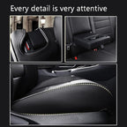 CocheFamilia Custom Fit Corolla Car Seat Covers for Select Toyota Corolla 2023 2024 2025 Hybird SE & 2023 2024 Hybird Nightshade - Full Set,Leather(Black) - Image 6