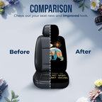 GENANY Camping Car Seat Covers, 2-Piece Front Seat Set | 2-piece polyester front seat cover set, each 35 x 21 x 21 inches, with adjustable straps and hooks - Image 8