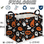 Halloween Ghost thriller basket,Empty Halloween basket,Horror and thriller decor,Trick or Treat Box for Boys and Girls,Horror decor(Cute pumpkin) - Image 7