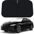 D-Lumina Windshield Sun Shade for 2016-2021 Honda Civic Accessories, Front Window Sunshade Sun Visor Protector Block UV Rays Heat, Foldable 2 Layers 210T Material by D-Lumina