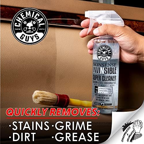 Chemical Guys SPI_993_16T Nonsense Colorless & Odorless All Surface Cleaner, Unscented (16 fl oz) Professional Grade Premium Microfiber Towels, Gold 16" x 16", Pack of 3 - Image 4